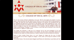 Desktop Screenshot of collegeofvisualarts.net