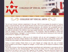 Tablet Screenshot of collegeofvisualarts.net